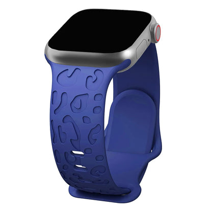 Engraved Silicone Strap for Apple Watch Ultra & Series 9–3 | 49–40mm Band