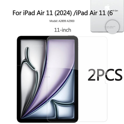2-Pack Tempered Glass Screen Protector for iPad Air 11"/13" 2024 M2