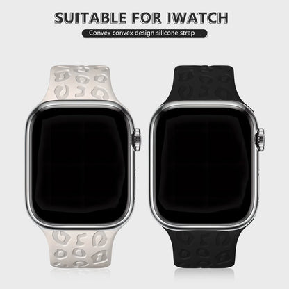 Engraved Slim Silicone Band for Apple Watch Series 9/8/7/6/SE/Ultra