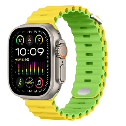 Ocean Silicone Strap for Apple Watch Ultra 3/2 & Series 11–5 SE2 Band