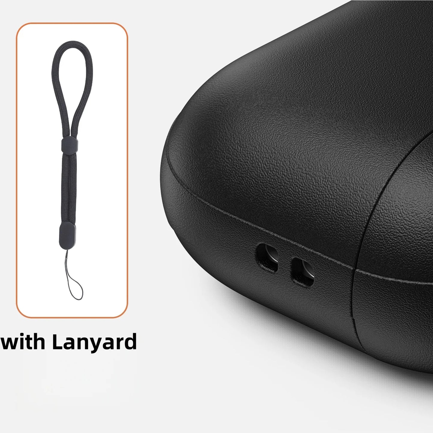 Leather Texture AirPods Pro 3 Case – Soft TPU Shockproof with Lanyard & Kit