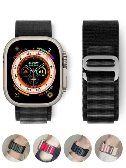 Alpine Nylon Strap for Apple Watch Ultra 2, S10–S3, SE and All Sizes 49–40mm