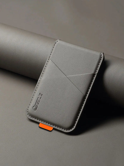 Luxury MagSafe Leather Card Holder for iPhone 17 16 15 14 13 Pro Max RFID Safe