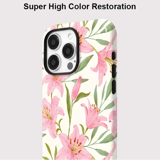 Magnetic Double-Layer Flower Case for iPhone 16–11 Pro Max Shockproof
