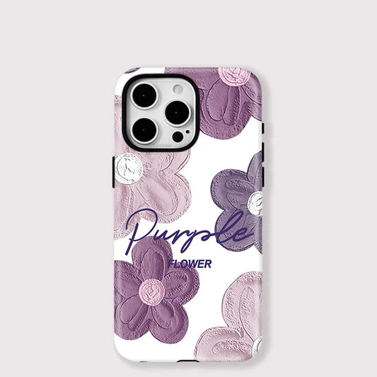 Matte Magnetic Flower MagSafe Case for iPhone 16–11 | Shockproof Cover