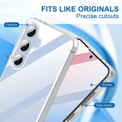 360° Hybrid Clear Hard Case for Samsung S23/S24/S25 Ultra A Series 5G