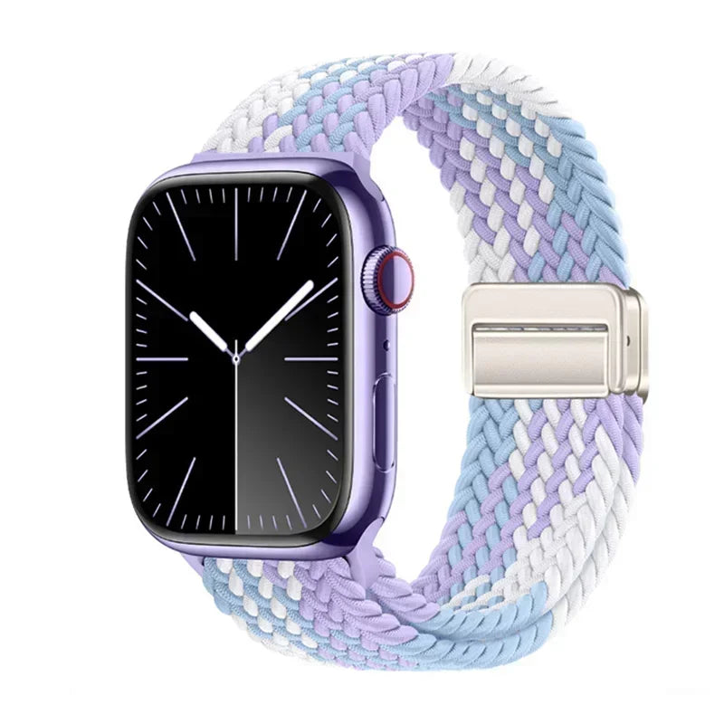 Braided Elastic Strap for Apple Watch Ultra & Series 10–5 SE Band