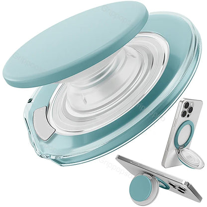 MagSafe Phone Grip with Built-In Adjustable Stand and Strong Magnetic Holder