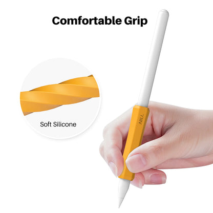 Non-Slip Silicone Pen Grip Cover for Apple Pencil 1/2/3 USB-C Models