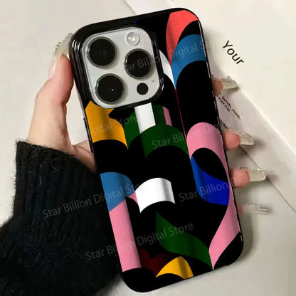 iPhone Case Ins Spain Fashion Simple Art Vision 11–16 Series