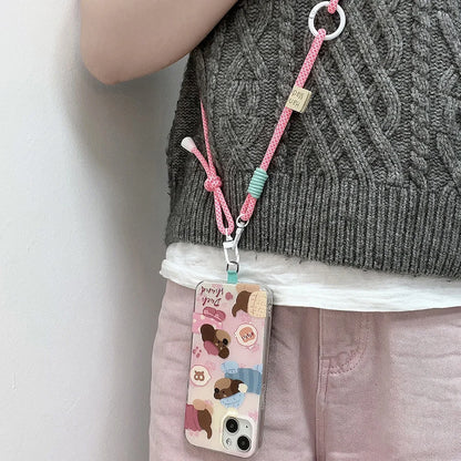 Handwoven Long Mobile Phone Lanyard Crossbody Strap Unisex Anti-Loss Durable