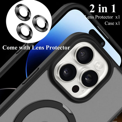 Magnetic Ring Stand Case for iPhone 17 16 15 14 13 12 11 Pro Max Plus