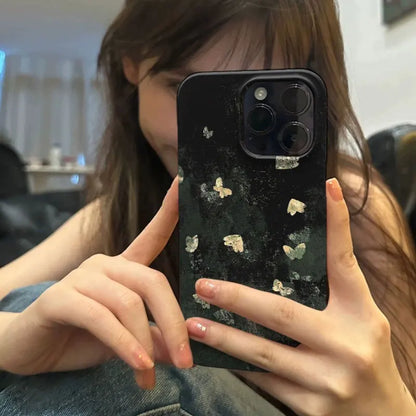 Korean Y2K Black Butterfly Case for iPhone 16 15 14 13 12 11 XR XS