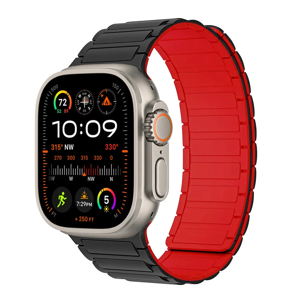 Sports Silicone Magnetic Band – Apple Watch Ultra 2 & Series 5-10 (38-49mm)