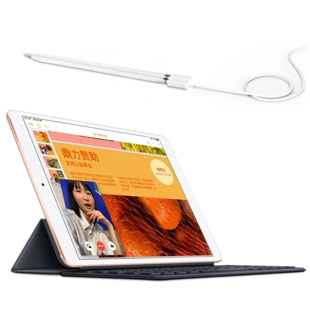 USB A/Type-C Charger Cable for Apple Pencil Gen 1 with Indicator Light