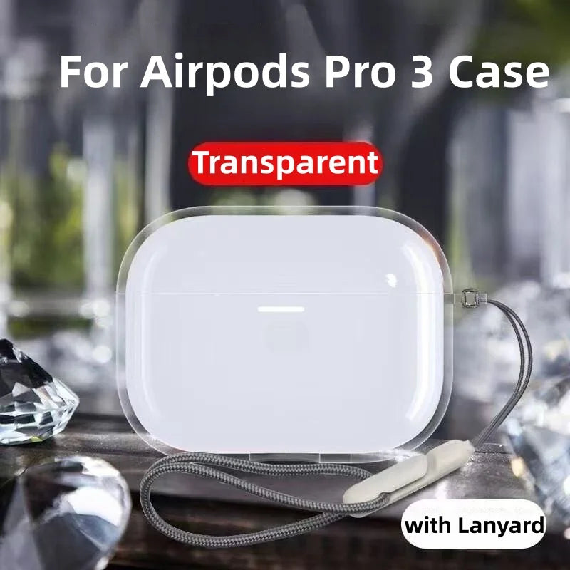Soft Silicone AirPods Pro 3 Case – Keychain & Cleaning Kit Included
