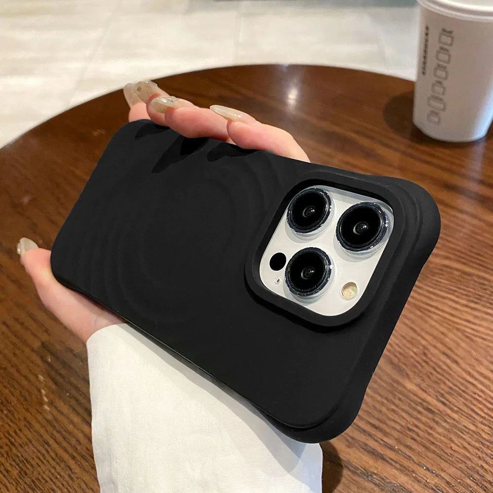 MagSafe Magnetic Wireless Charging Silicone Case for iPhone 16 15 14 13 12 11