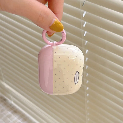 Cute Pink Umbrella Dog Silicone Case for AirPods 1 2 3 Pro with Pendant