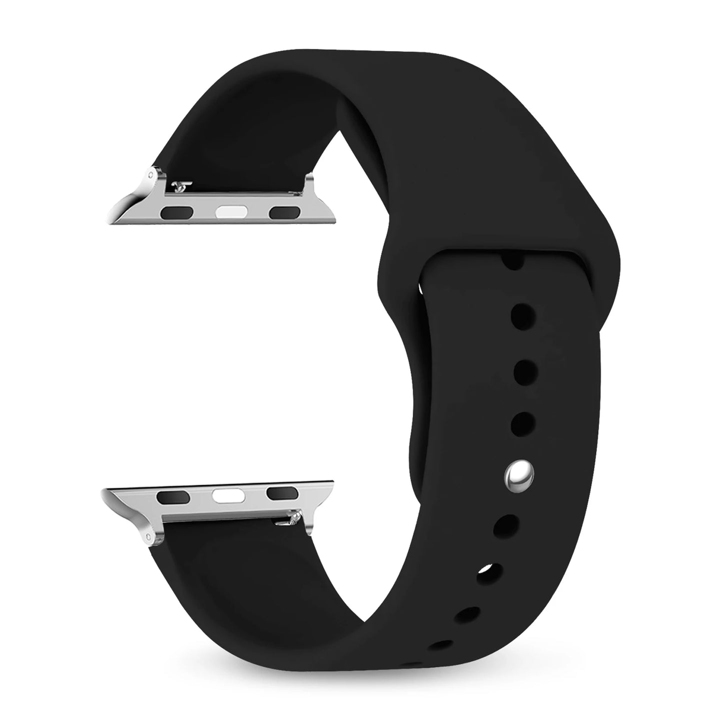 Silicone Sport Strap for Apple Watch Ultra 2 & Series 9–3 SE Band
