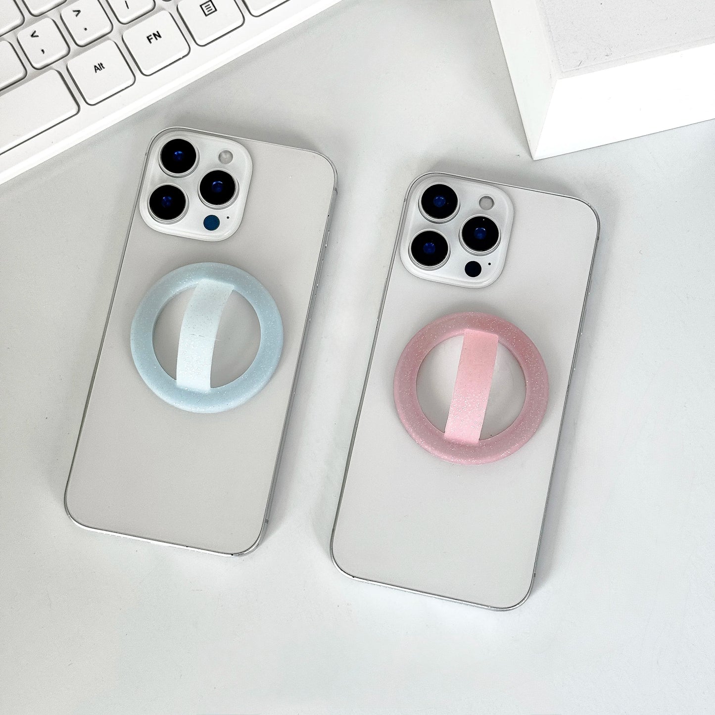 MagSafe Magnetic Phone Ring Holder with Liquid Silicone Anti-Slip