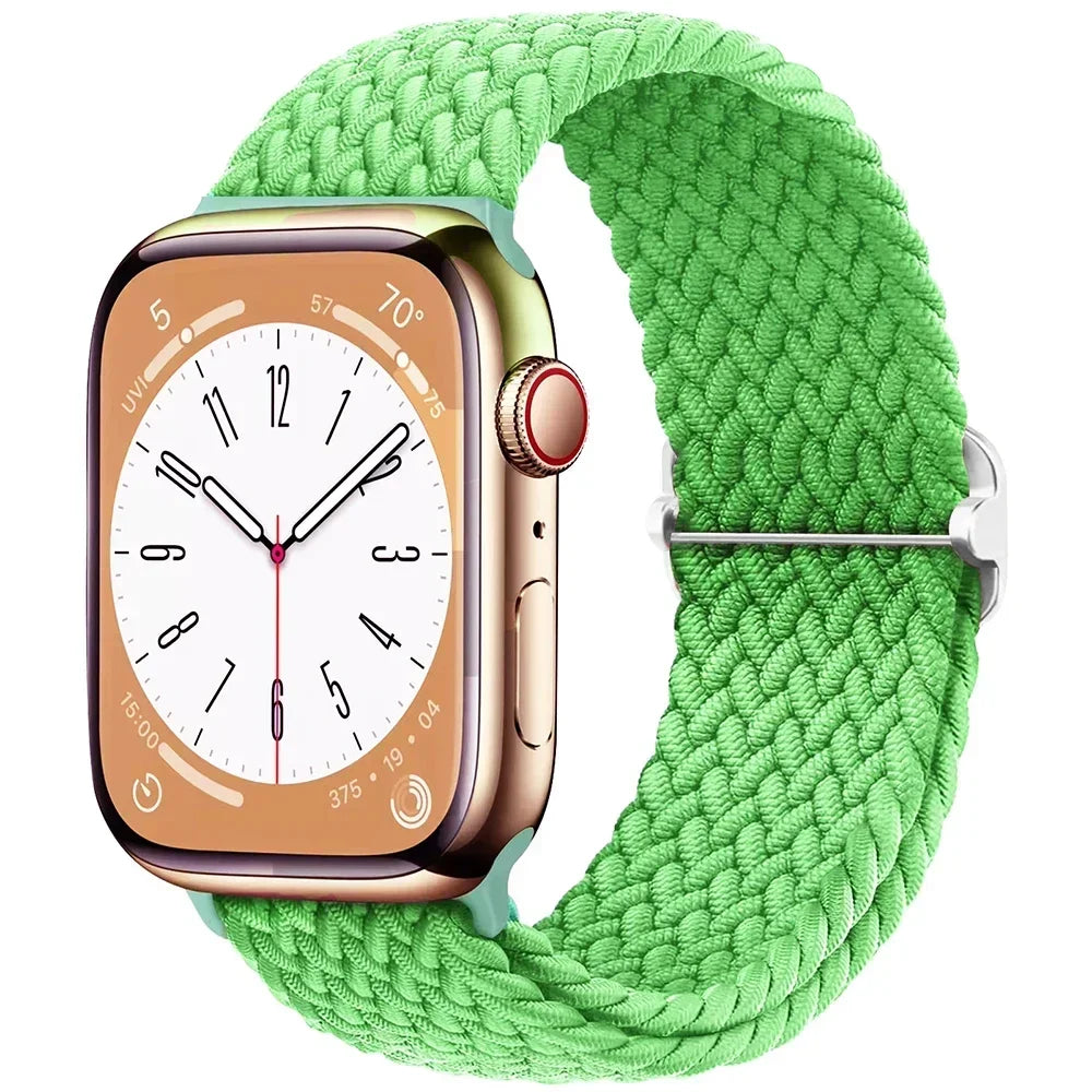 Braided Solo Loop for Apple Watch Ultra & Series 10–3 SE Elastic Band