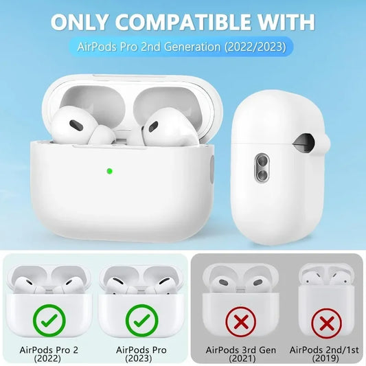 Soft Silicone AirPods Pro Case with Cleaner Kit for 1st & 2nd Generation