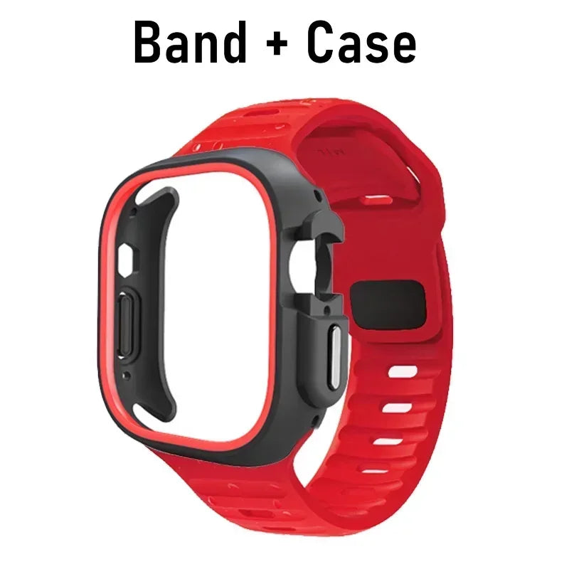TPU Case + Silicone Sport Band for Apple Watch Ultra & Series 9–1