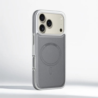 Luxury PU Leather MagSafe Case for iPhone 17–13 | Magnetic Shockproof Cover