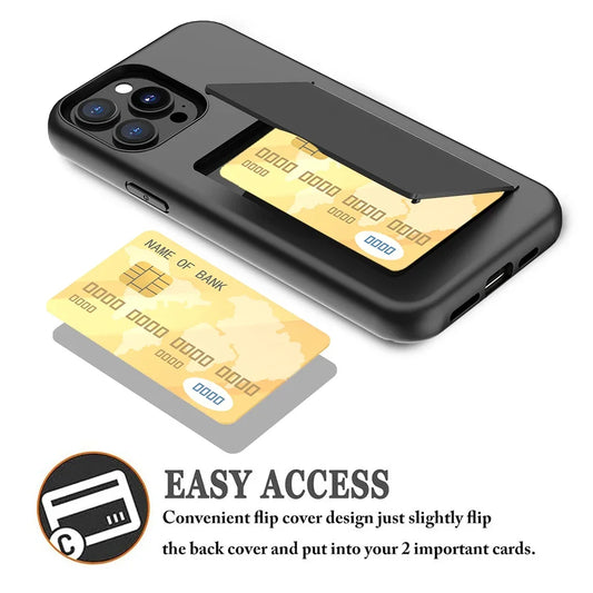 Wallet Case with Card Slot for iPhone 16 15 14 13 12 11 Pro Max & More