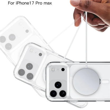 Active Touch Camera Button Clear MagSafe Case for iPhone 17 Air 17 Pro 17 Pro Max