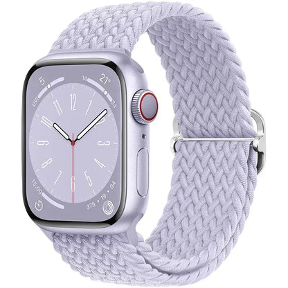 Braided Nylon Strap for Apple Watch Ultra 2/Series 10–4 Adjustable Band