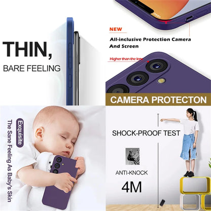 Soft Liquid Silicone Case for Samsung Galaxy S23 Ultra & Plus S23Ultra Models