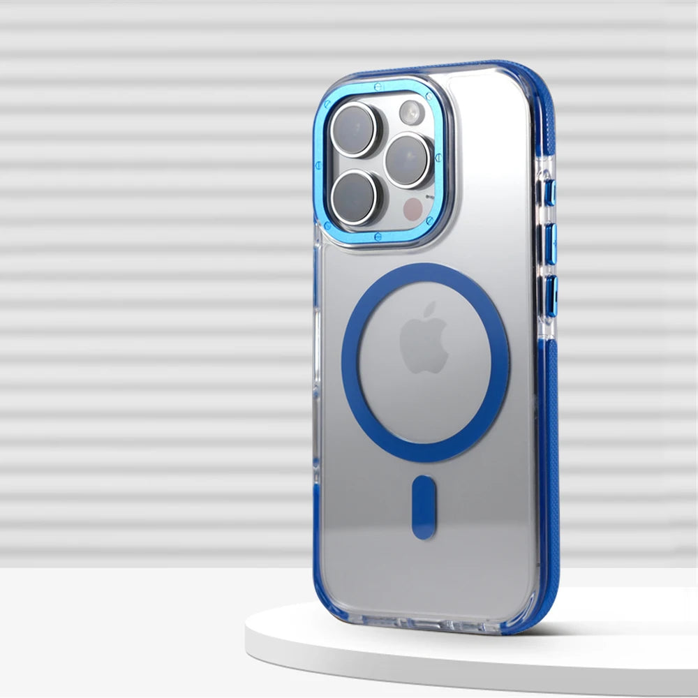 MagSafe Clear Armor Case for iPhone 14 13 12 Pro Max Plus – Magnetic