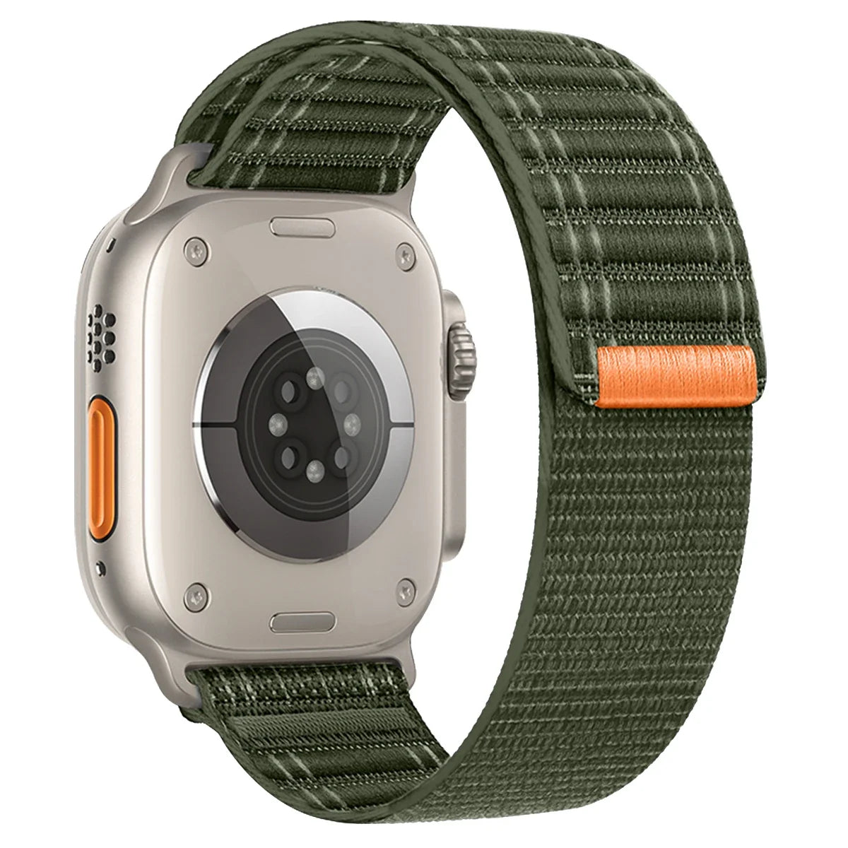 Nylon Wave Pattern Strap for Apple Watch Ultra 2 & Series 10–3, Adjustable 38–49mm Band