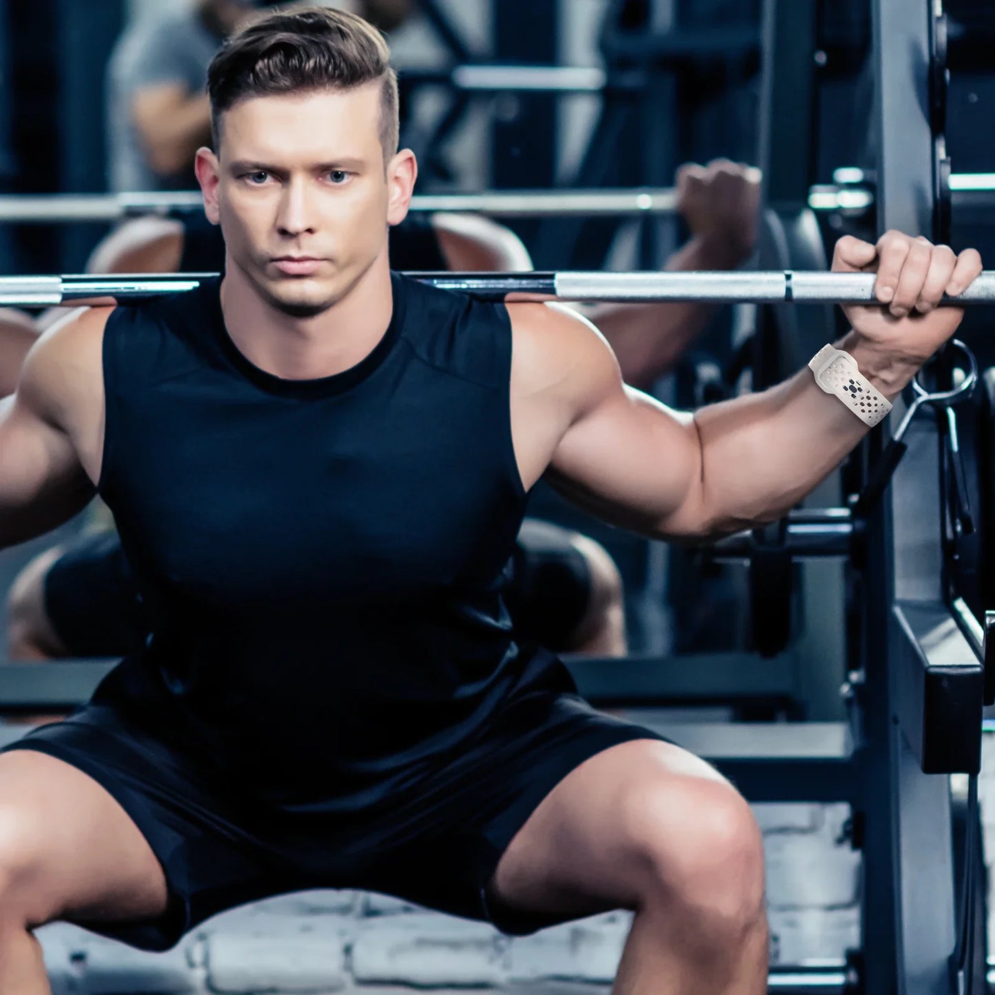 Silicone Sport Band for Apple Watch 3–Ultra, 38–49mm, Series 3–10 Adjustable Strap