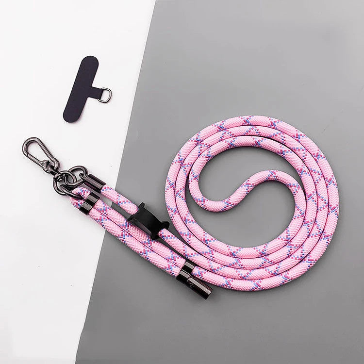 150CM Adjustable Phone Lanyard Strap, Detachable Universal Crossbody Neck Cord with Clip