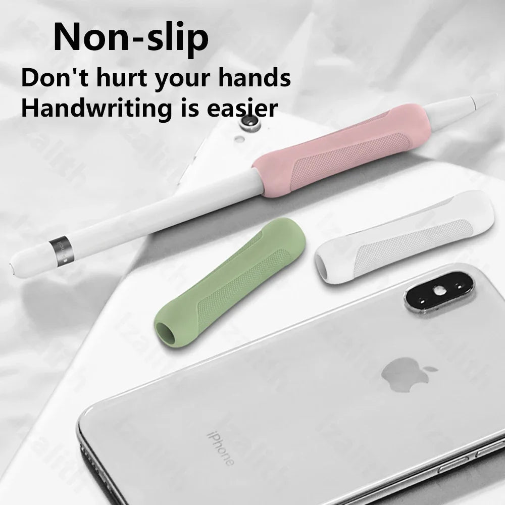 Soft Silicone Grip Sleeve for Apple Pencil 1/2/3 & Pencil Pro