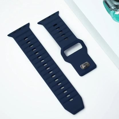 Sport Silicone Strap for Apple Watch Ultra 2 & Series 9–6 | 49–42mm Band