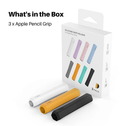 Non-Slip Silicone Pen Grip Cover for Apple Pencil 1/2/3 USB-C Models