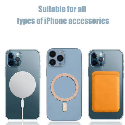 1–5pcs Metal Plate Ring for MagSafe Charger & Car Mount – iPhone 13–15