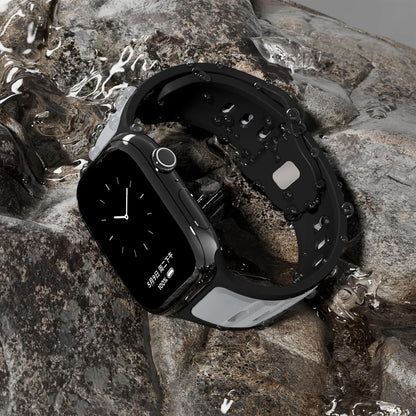 Sports Silicone Bracelet for Apple Watch 40–49mm Series 4–10 & Ultra