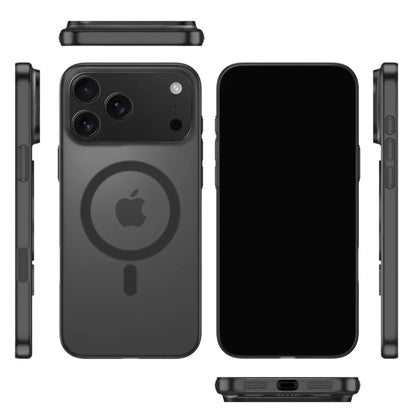 Ultra-Thin Magnetic Matte Case – Translucent MagSafe Cover for iPhone 12–17