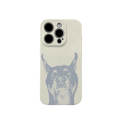Magnetic Acrylic TPU Dog Splicing iPhone Case 11–17 Series