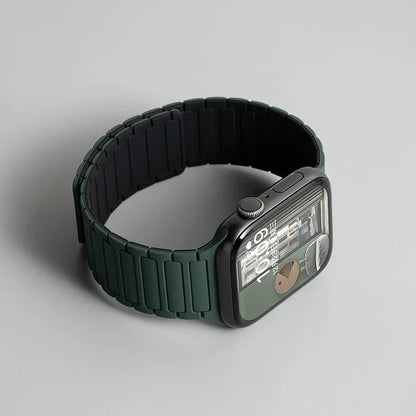 Magnetic Silicone Band for Apple Watch Ultra 2 Series 10–3 (49mm–40mm)