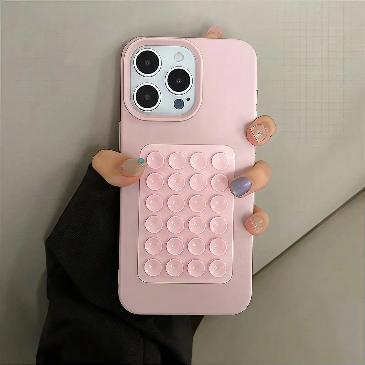 3D Suction Cup Shockproof Case for iPhone 16/15/14 Pro Max & Plus Models