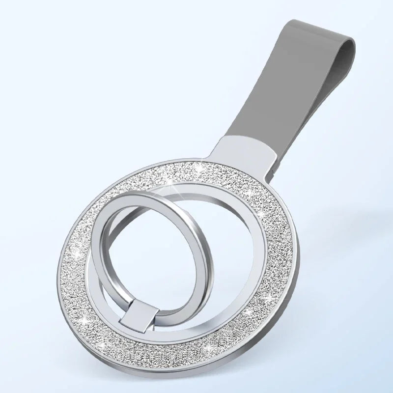Universal Double-Sided Magnetic Car Phone Holder – MagSafe Grip Ring Stand for iPhone