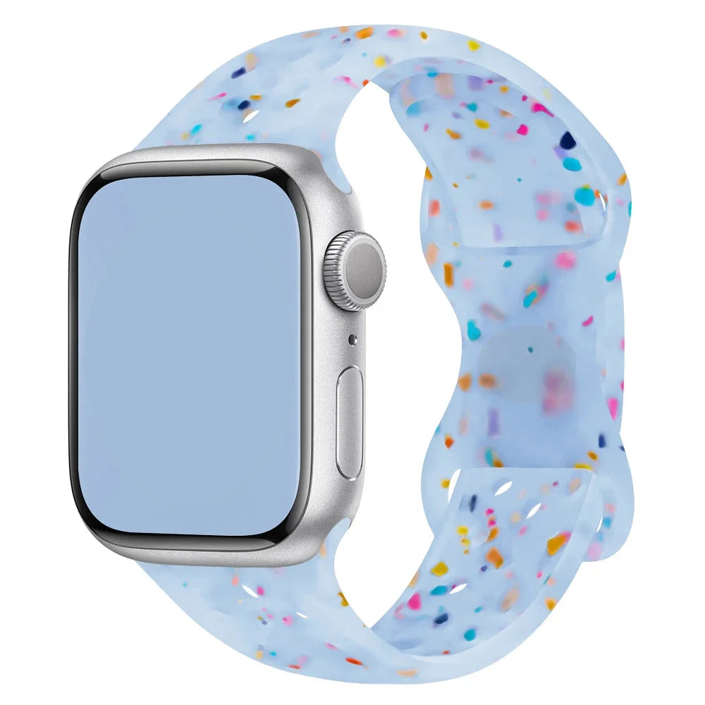 Transparent Silicone Strap for Apple Watch Ultra 2 & Series 10–SE (38–49mm)