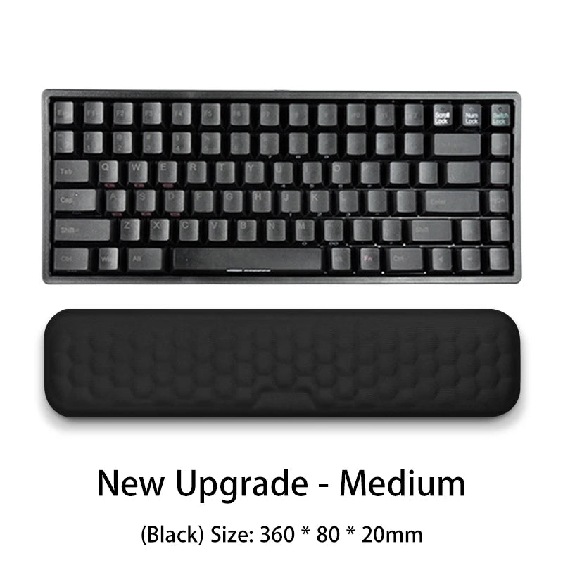Ergonomic Keyboard & Mouse Wrist Rest Set | Memory Foam Office Support Pad