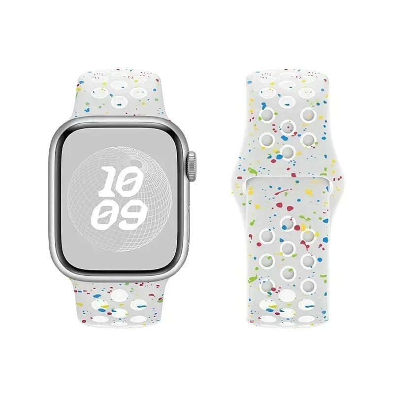 Silicone Sports Watch Strap for Apple Watch Ultra 2/10/9/8/7/6/SE 49–41MM Band