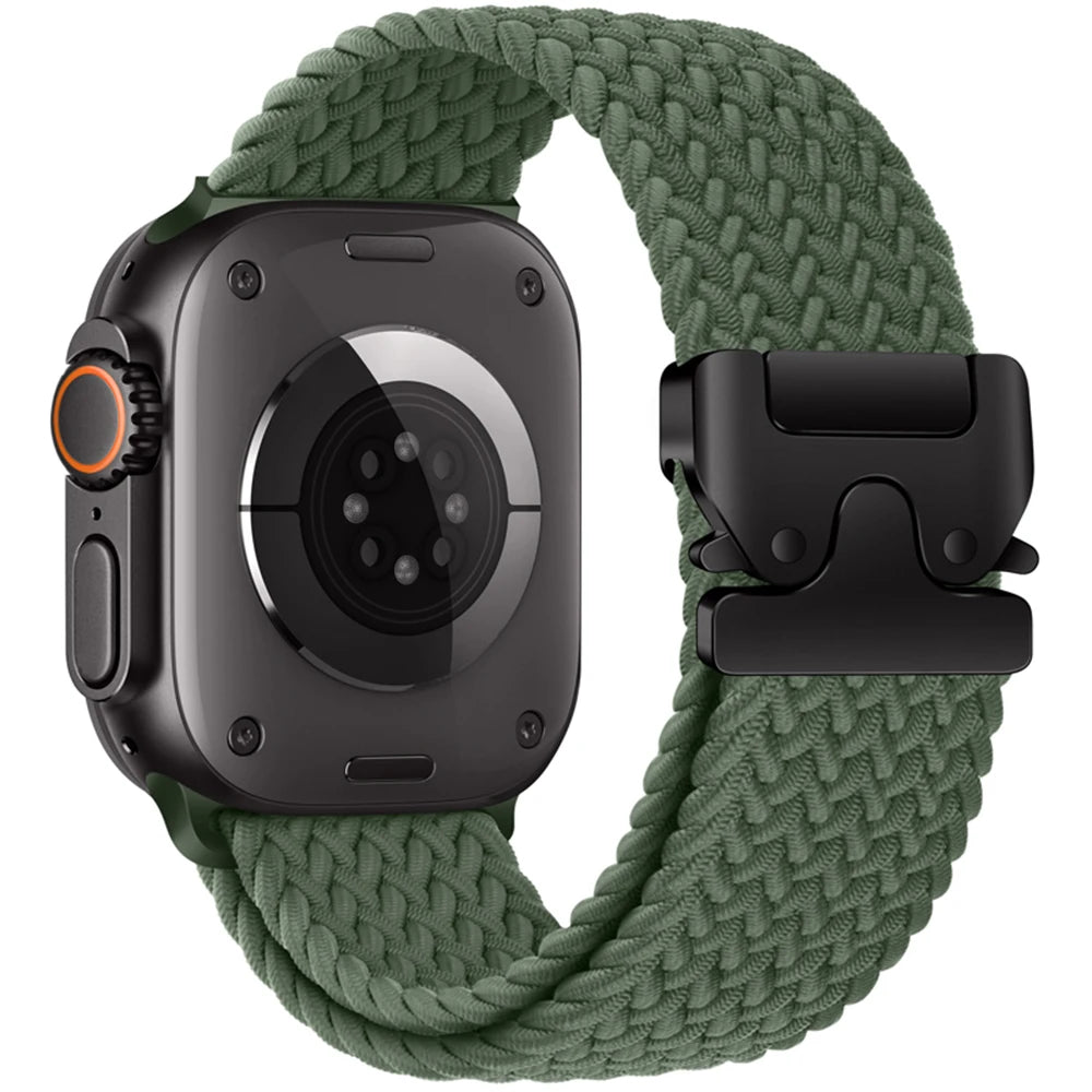Nylon Parachute Strap for Apple Watch 41–49mm iWatch Ultra/Series 6–11 SE3